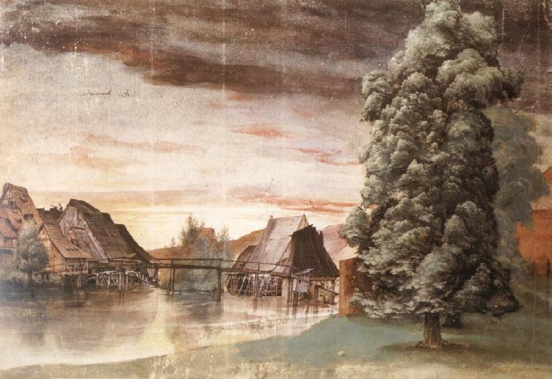 Albrecht Durer The Willow mills on the pegnitz Sweden oil painting art